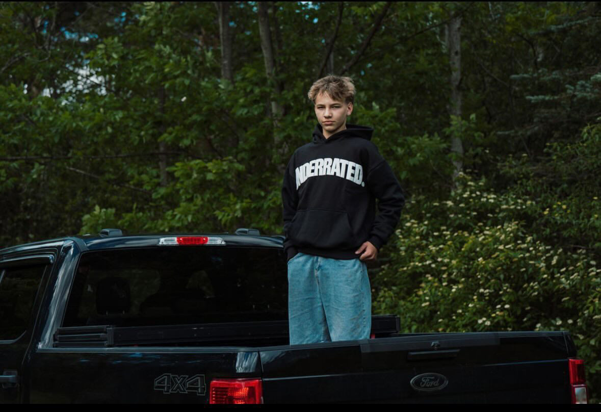 Black/White Underrated/Run Your Race Hoodie