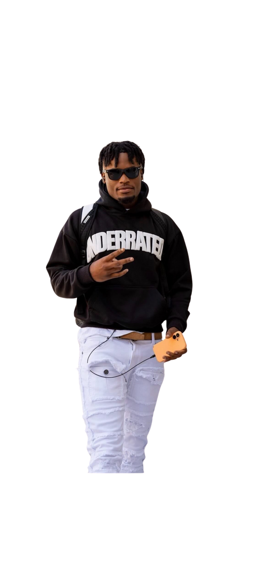 Black/White Underrated/Run Your Race Hoodie